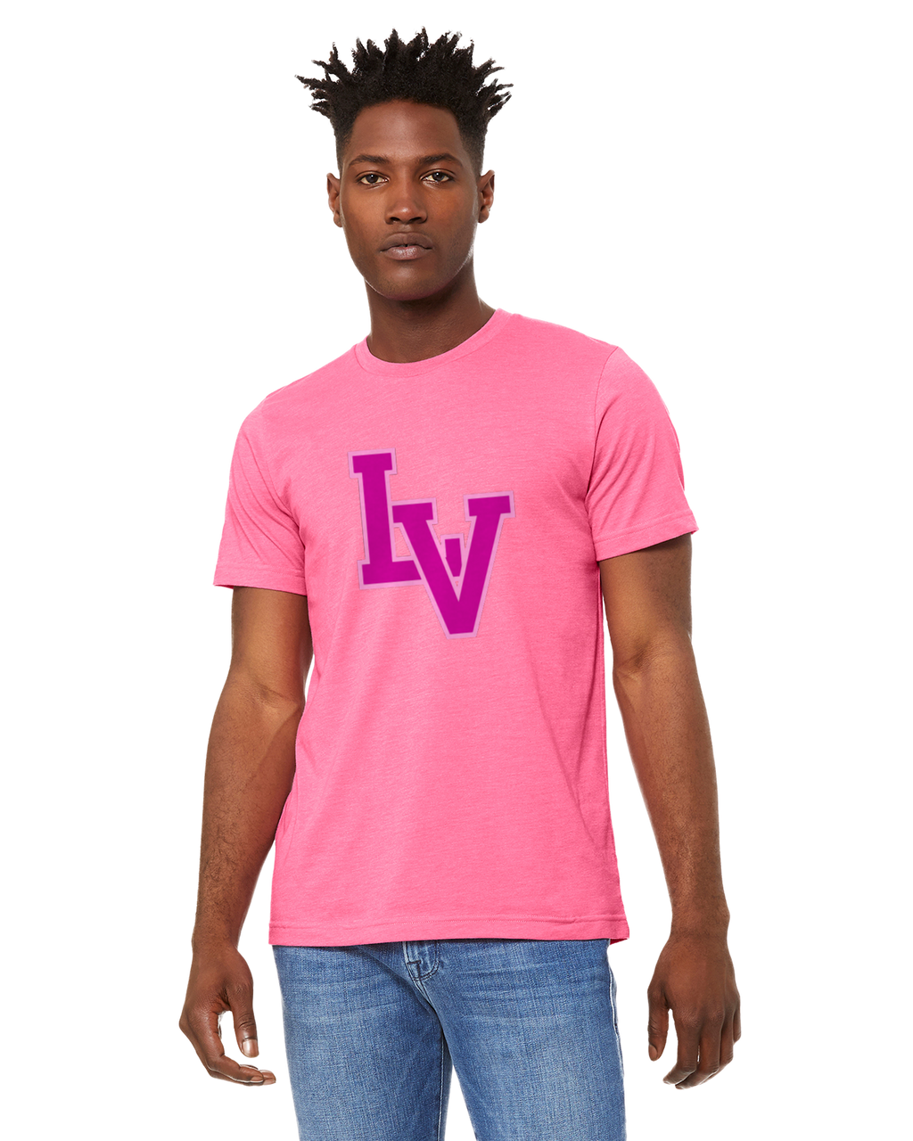 La Vega Short Sleeve Pink Logo T-Shirt