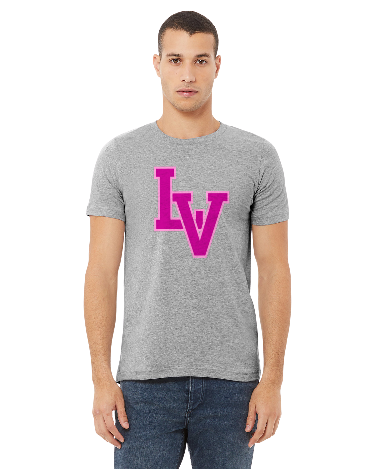 La Vega Short Sleeve Pink Logo T-Shirt