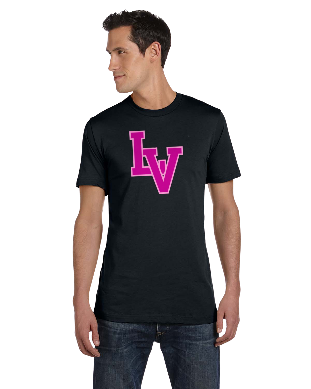 La Vega Short Sleeve Pink Logo T-Shirt